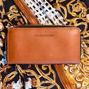 Portland Leather Goods Tan Clutch